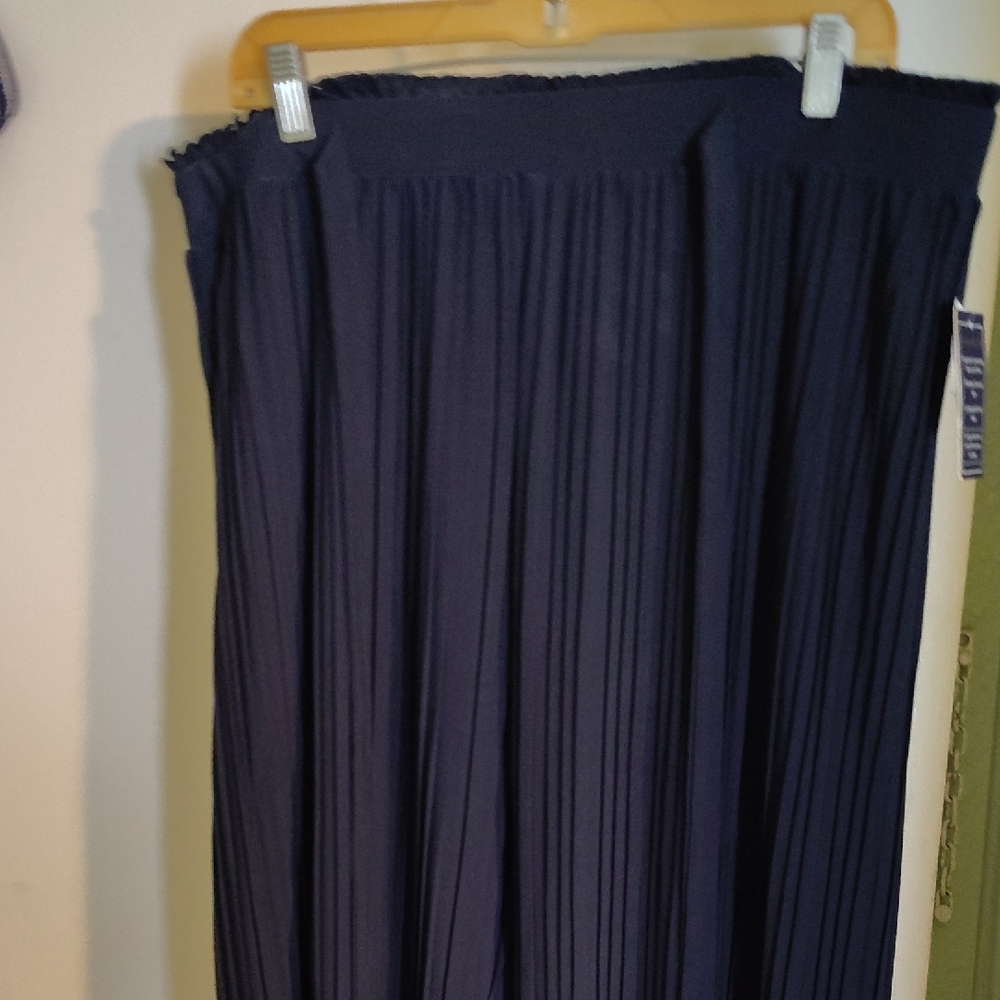 Elegant Navy Wide Leg Pants